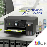 Epson ecotank et-2871 a4 multifunctionele wi-fi-printer met inkttank all-in-one inkjetprinter (zwart, scannen, kopiëren, wi-fi, inclusief tot 3 jaar inkt)