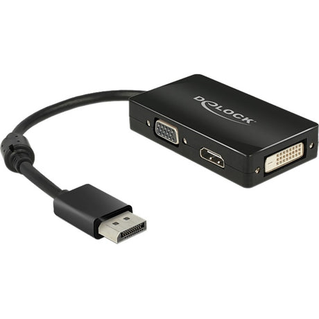 Delock displayport > vga hdmi dvi adapter (zwart)