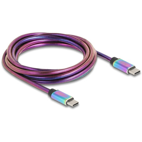 Delock usb 2.0 usb-c kabel, 2 meter (meerkleurig)