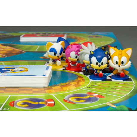 Asmodee sonic super teams bordspel - race met sonic en vrienden - inclusief 8 miniaturen