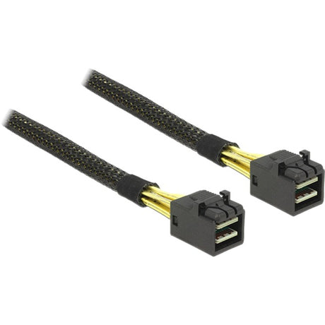 Delock mini sas hd sff-8643 > mini sas hd sff-8643 kabel (zwart, 1 meter)