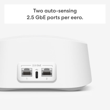 Eero 7 mesh wifi system, 3 stuks mesh router (wit)