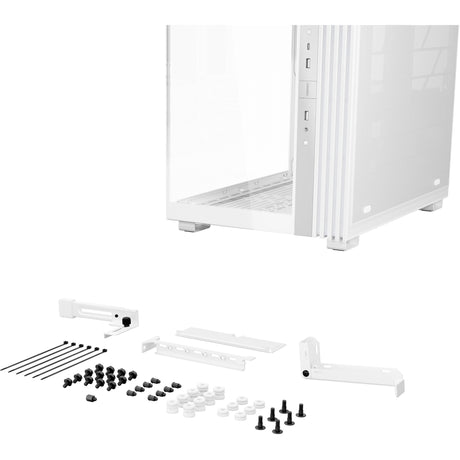Be quiet! light base 600 dx midi tower behuizing (wit | 2x usb-a | 1x usb-c | rgb | tempered glass)