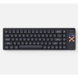 Iqunix magi65 pro shadow black rgb mechanisch gaming toetsenbord (zwart, us lay-out (qwerty), iqunix gold red, 65%, rgb leds, hot-swappable, pbt, 2.4ghz | bluetooth 5.1 | usb-c)