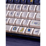 Iqunix f97 starry tryst rgb mechanisch gaming toetsenbord (donkerblauw, us lay-out (qwerty), gateron red, 96%, rgb leds, hot-swappable, pbt, 2.4ghz | bluetooth 5.1 | usb-c)