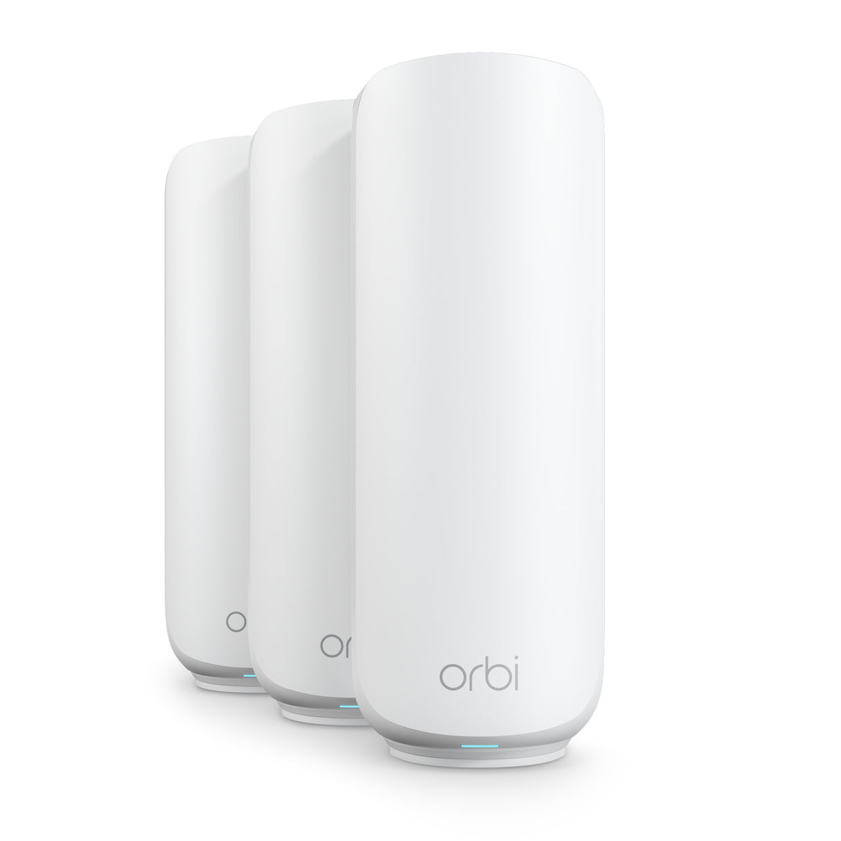Netgear orbi 370 wifi mesh systeem, dual-band wifi 7-mesh systeem, 3 stuks mesh router (wit, 1x orbi wifi 7-router (rbe371), 2x orbi wifi 7-satellieten (rbe370))