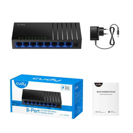 Cudy 8-port gigabit desktop switch (zwart)