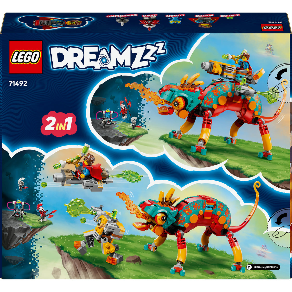 Lego dreamzzz mateo's vuurkameleon speelgoed - 71492