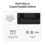 Keychron v6 ultra 8k wireless custom mechanical keyboard (zwart, us lay-out (qwerty), silk pom brown, 100%, rgb, hot swap, 2.4 ghz | bluetooth 5.3 | usb-c)