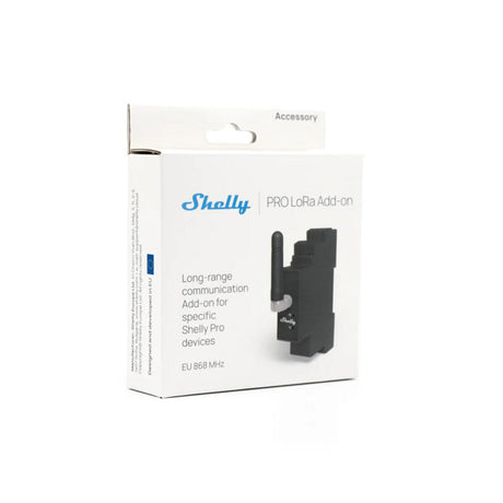 Shelly pro lora add-on uitbreidingsmodule (zwart)