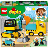 Lego truck tracked excavator