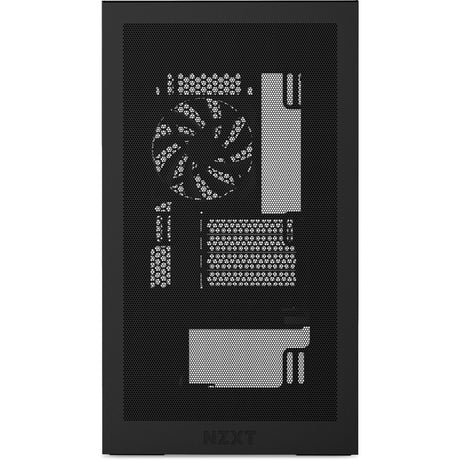 Nzxt h3 flow midi tower behuizing (zwart (mat) | 1x usb-a | 1x usb-c | tempered glass)