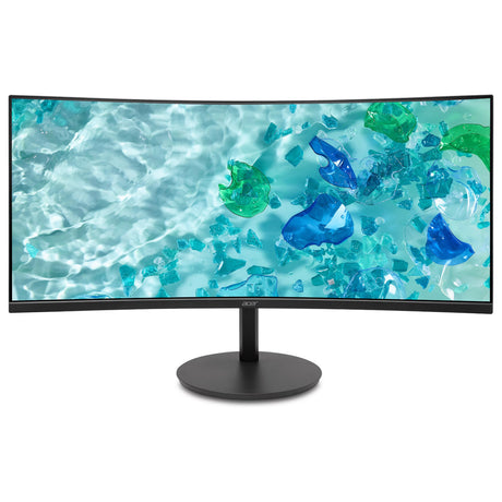 Acer vero cb343cur j0 34 curved ultrawide monitor (zwart, 2x hdmi, 1x displayport, audio, lan, usb, 120 hz)