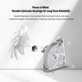 Montech gf120 argb pwm case fan (wit, 120 x 120 x 25 mm)