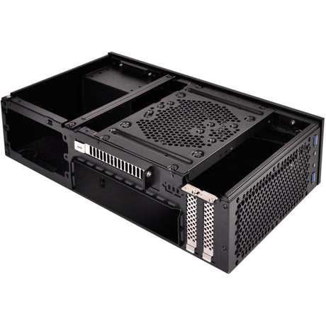 Silverstone sst-ml09b htpc behuizing (zwart | 2x usb-a)