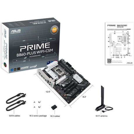 Asus tuf gaming b860-plus wifi socket 1851 moederbord (2.5 gb-lan, wi-fi 7, bt, sound, atx)
