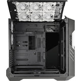 Cooler master haf 700 evo big tower behuizing (grijs | 4x usb-a | 1x usb-c | rgb | tempered glass)