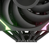 Xyz pc gear thermax 6 duo rgb cpu-koeler (zwart, argb, pwm)