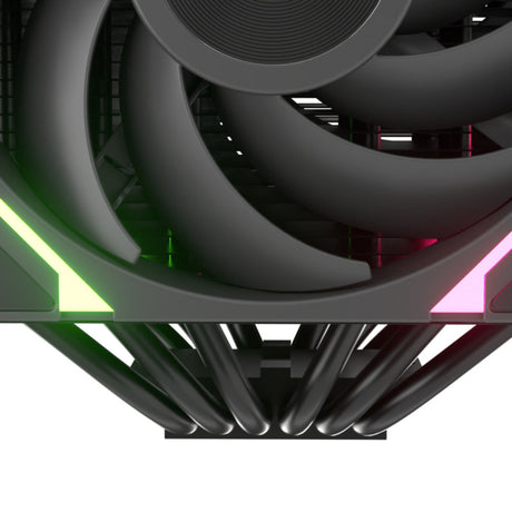 Xyz pc gear thermax 6 duo rgb cpu-koeler (zwart, argb, pwm)