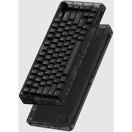 Iqunix zx75 dark side wireless mechanical keyboard (zwart, us lay-out (qwerty), gateron brown, 75%, rgb leds, hot-swappable, double-shot pbt, 2.4ghz | bluetooth 5.1 | usb-c)
