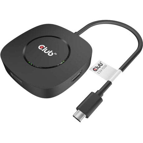 Club 3d usb-c 3.2 hub met displayport 1.4 (zwart)