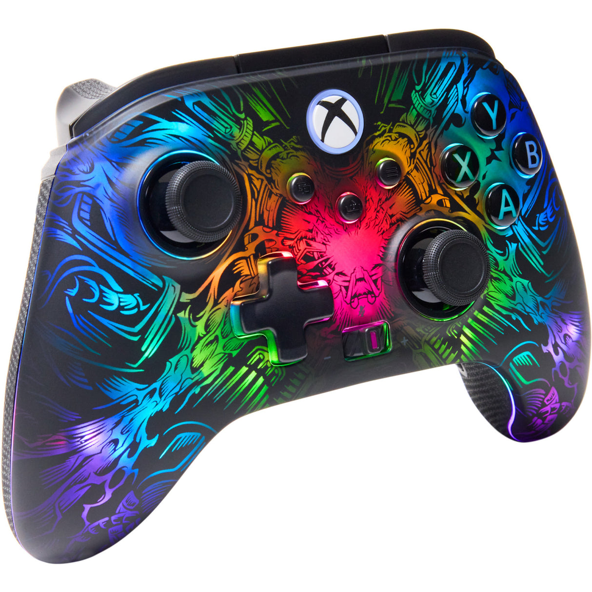 Powera fusion pro draadloze controller voor xbox series x|s met lumectra (zwart, rgb, xbox series x|s, xbox one, pc)