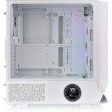 Thermaltake ceres 350 mx - snow midi tower behuizing (wit | 2x usb-a | 1x usb-c | rgb | tempered glass)