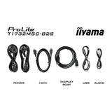 Iiyama prolite t1732msc-b2s 17 touchscreen monitor (zwart, vga, hdmi, displayport, audio, touchscreen)