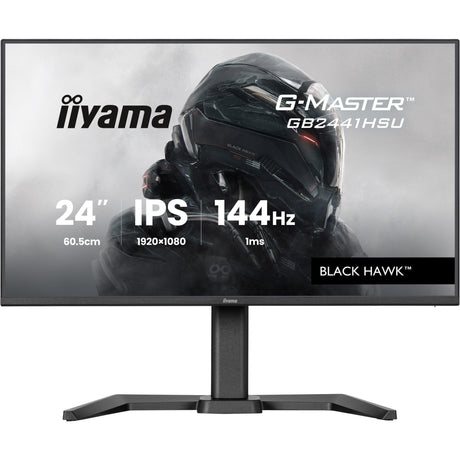 Iiyama g-master black hawk gb2441hsu-b1 23.8 gaming monitor (zwart, hdmi, displayport, 2x usb-a, usb-b, 144 hz)
