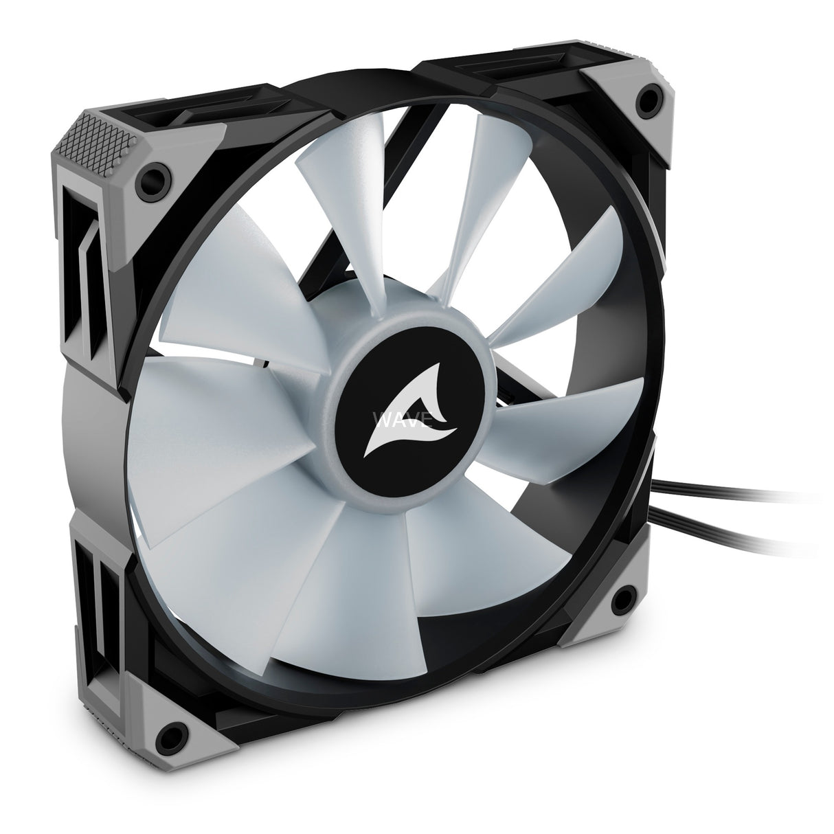 Sharkoon rebel f50 pwm rgb case fan (zwart, 120 x 120 x 25 mm)