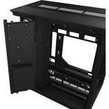 Thermaltake view 380 xl ws argb midi tower behuizing (zwart houtkleur | 2x usb-a | 1x usb-c | rgb | tempered glass)