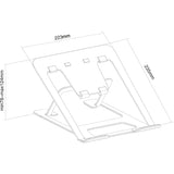 Neomounts nsls085black opvouwbare laptop standaard (zwart)
