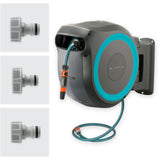 Gardena wandslangenbox rollup m l slanghaspel (grijs turquoise, 18620-20, 25 m)