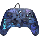 Powera advantage controller met kabel voor de xbox series x|s - fortnite: victory royale (donkerblauw, xbox series x|s, xbox one, pc)