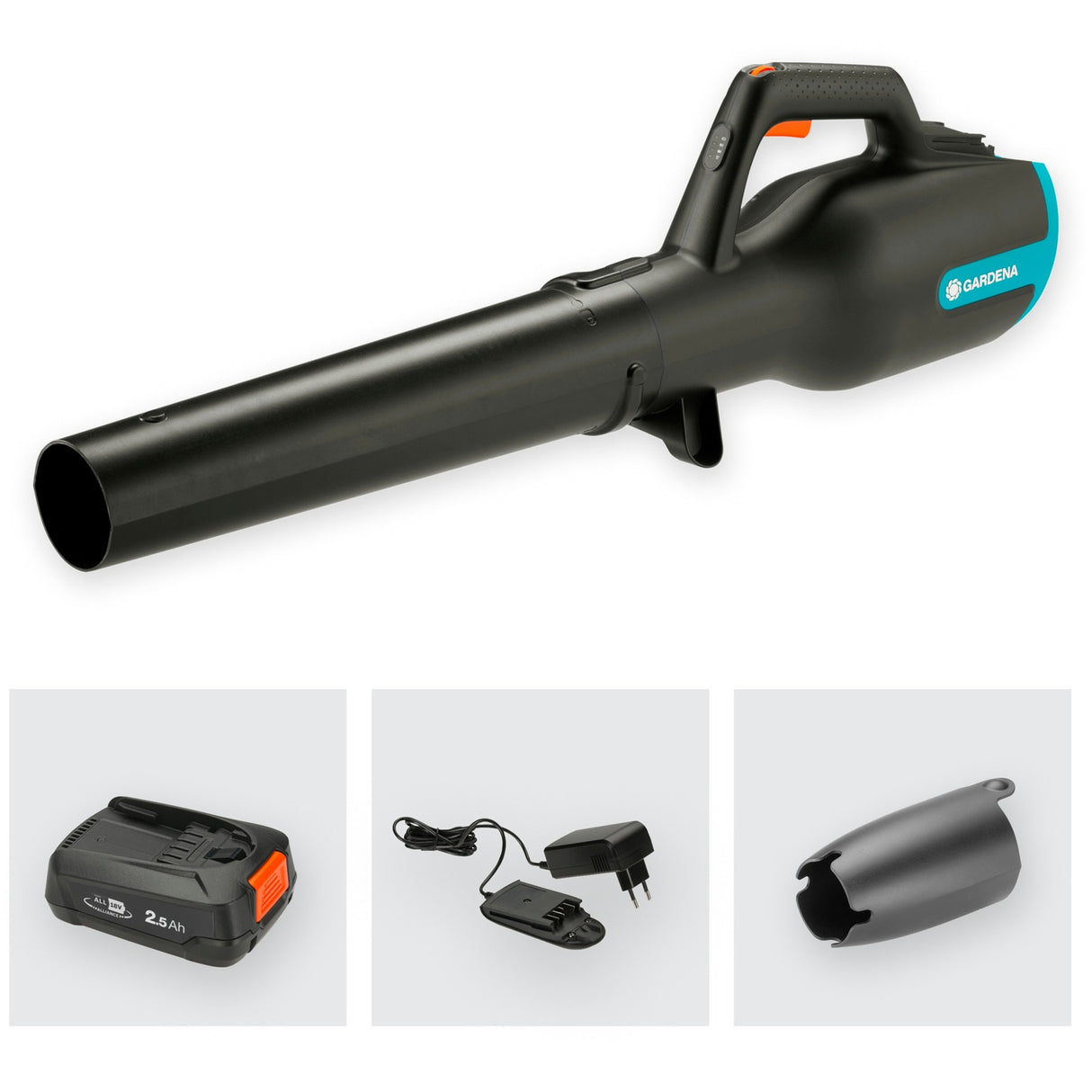 Gardena powerjet accu bladblazer - 18v p4a set - 100 km h - incl. accu en lader
