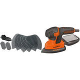 Black+decker schuurmachine mouse in koffer - ka2500k-qs