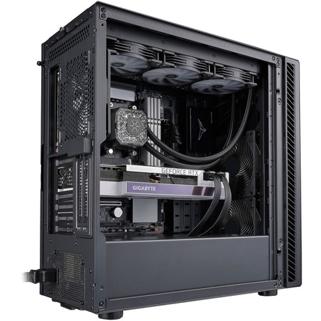 Silverstone seta q1 midi tower behuizing (zwart | 2x usb-a | 1x usb-c)