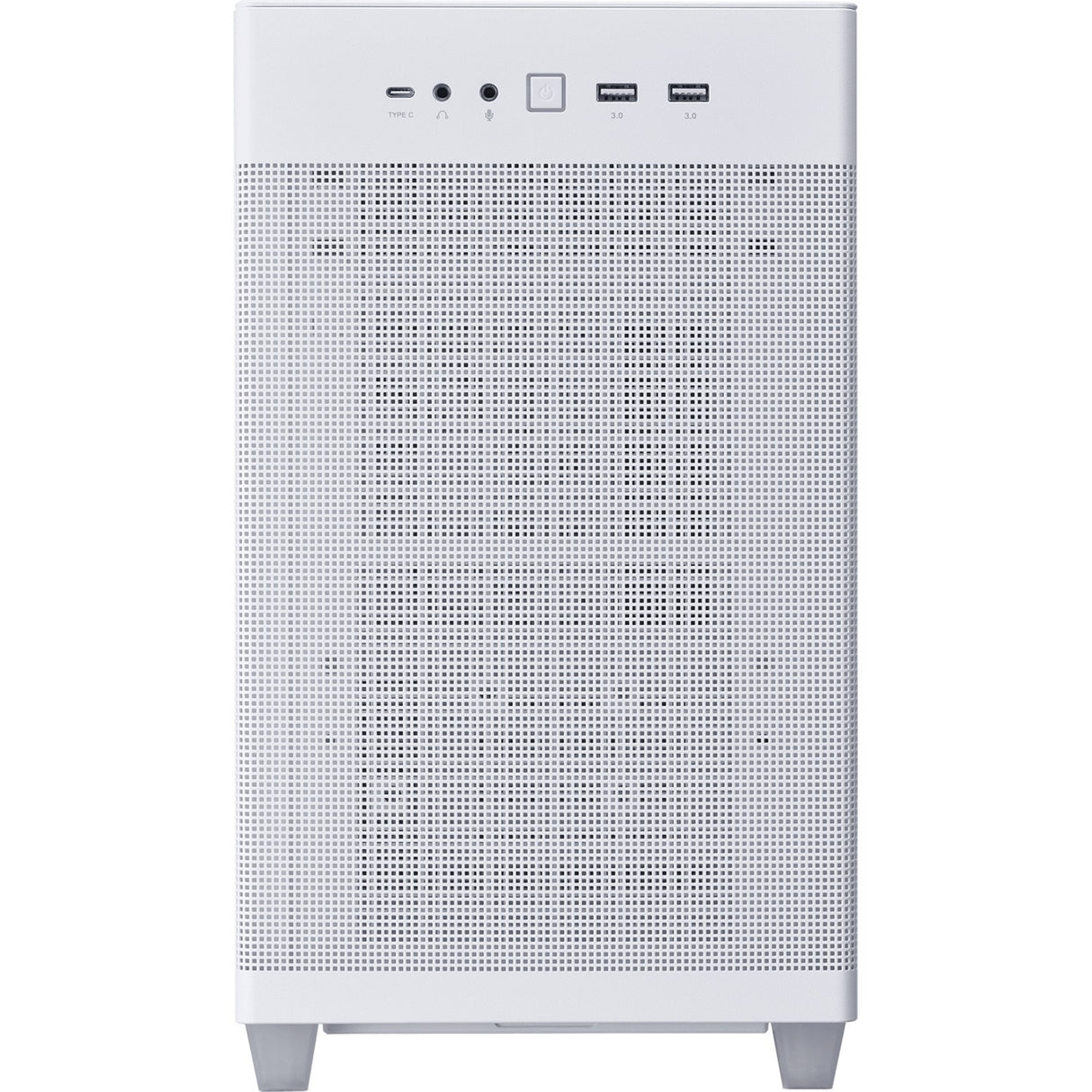 Asus prime ap201 midi tower behuizing (wit | 2x usb-a | 1x usb-c | tempered glass)
