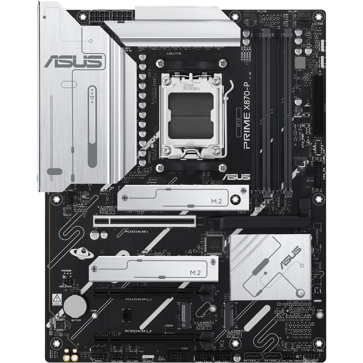 Asus prime x870-p socket am5 moederbord (2,5gb-lan, sound, atx)