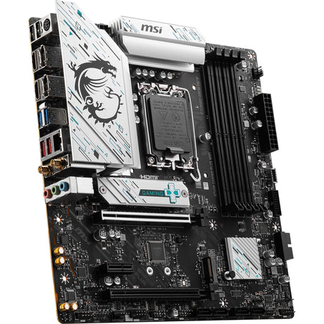 Msi b760m gaming plus wifi socket 1700 moederbord (zwart zilver, raid, 2.5 gb-lan, wi-fi 6e, bt, sound, µatx)