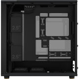 Fractal design north xl rc charcoal black tg dark midi tower behuizing (zwart houtkleur | 2x usb-a | 1x usb-c | tempered glass)