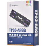 Silverstone tp03-argb heatsink (zwart, geschikt voor m.2 2280 ssd)
