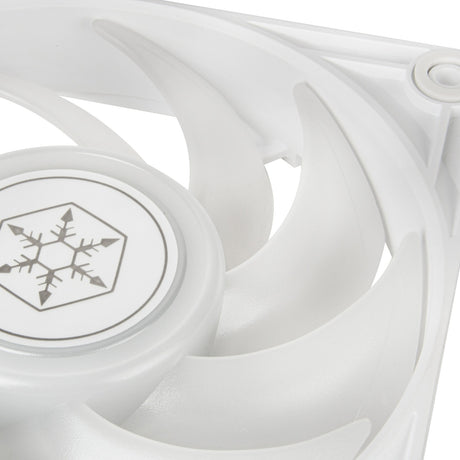 Silverstone vista 120 argb case fan (wit, 120 x 120 x 25 mm, pwm)