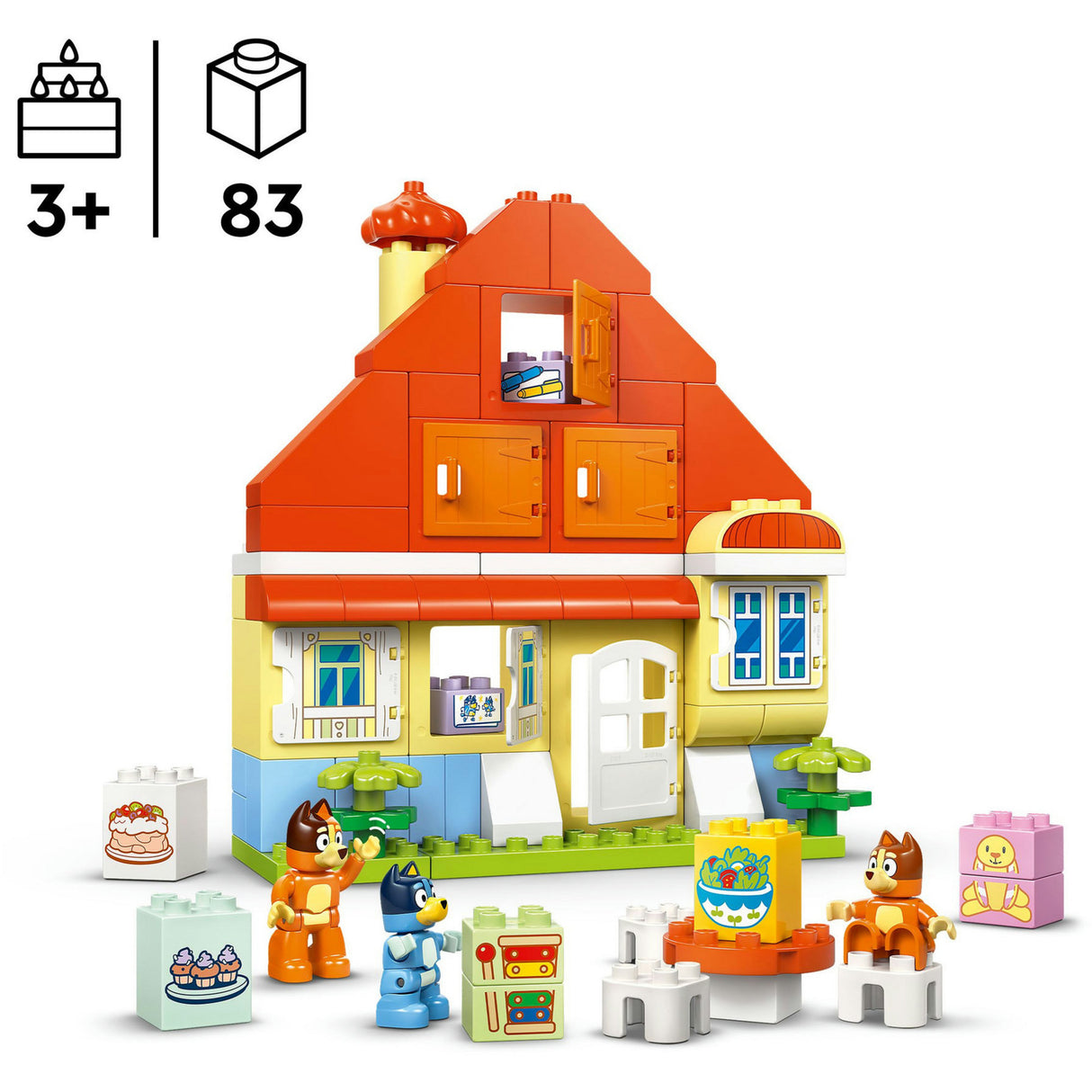 Lego ® duplo® bluey: huis van bluey en haar familie met geheugenspel - 10459