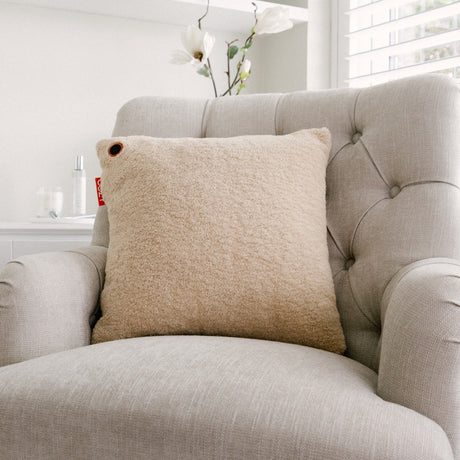 Cozy una woolly 45 x 45 cm draadloos warmtekussen (lichtbeige, powerbank 5000 mah)