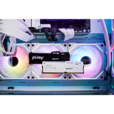 Kingston fury beast rgb 16 gb ddr5-5600 (1x 16 gb) werkgeheugen (wit, kf556c40bwa-16, xmp 3.0)