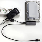 Act connectivity usb 3.2 gen1 naar 2,5 3,5 inch sata adapterkabel voor ssd hdd (zwart, usb 3.2 (5 gbit s))