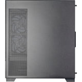 Silverstone lucid 05 mini tower behuizing (zwart | 2x usb-a | 1x usb-c | rgb | tempered glass)