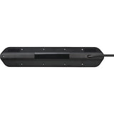Brennenstuhl ®estilo hoekaansluitdoosstrook met usb laadfunctie 6-weg 4x b eschermend contactdoos 2x euro zilver zwart