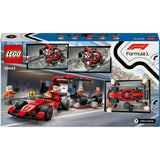 Lego city f1 pitstop en pitcrew met ferrari auto - 60443